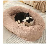 YKMYXZ Ropa de Cama y Muebles for Perros Gatos. Camas for en liquidación. Cama calmante Tipo Donut for acurrucarse. calmantes for Interior(Beige,M)