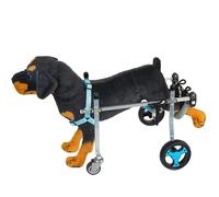YKMYXZ Silla de Ruedas for Perros con 4 y Soporte Completo for Patas traseras, Carrito Ajustable for Cachorros for(XXXS)
