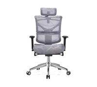 YKMYXZ, Silla ergonómica de Oficina for computadora, Silla Gamichair, cómoda for Sala de Estudio, Silla giratoria elevable, Respaldo Rojo(Grey)