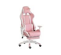 YKMYXZ, Silla ergonómica for computadora Gamichair Racioffice con respaldo alto, silla de escritorio de cuero sintético con reposacabezas y soporte lumbar, reposapiés, sillas ergonómicas for videojueg