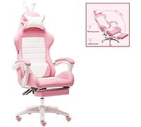 YKMYXZ, Silla ergonómica for computadora Gamichair Racistyle, con Respaldo Alto, Altura Ajustable, reposacabezas y Soporte Lumbar, Silla ejecutiva de Oficina