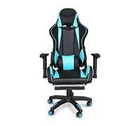 YKMYXZ, Silla ergonómica Racioffice Gamichairs, Silla giratoria de Escritorio for computadora con Respaldo Alto, Soporte Lumbar, reposapiés y reposabrazos for Adultos.