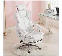 YKMYXZ, Silla Zero, Silla giratoria for Juegos, Silla Racichair con Respaldo Alto for Juegos de Oficina, Silla for PC con Soporte Lumbar Ajustable/Rosa(White)
