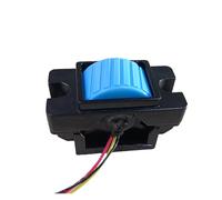 YKMYXZ, SMC102 Joystick Hall de un solo eje, negro, con varilla, manija industrial, control remoto de ingeniería, maniobra segura(B-r0 Spring Self reset,0.5 4.5V)