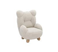 YKMYXZ sofá pequeño， Sillón Lazy de Color, Asiento Individual Lindo, Mini sofá de Oso for Apartamento pequeño, Adecuado for Dormitorio, Sala de Estar, balcón.(White)