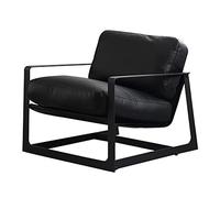 YKMYXZ sofá pequeño， Sofá Italiano Individual, Silla nórdica Ligera de Lujo, sofá Perezoso for Sala de Estar, Dormitorio, cafetería, Silla de Ocio(Matte Black)