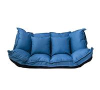 YKMYXZ sofá pequeño, Sofá Perezoso Ajustable, sofá Cama de Suelo de 42 Posiciones, colchón de Suelo de 160x112cm for Sala de Estar y Dormitorio(Blue)