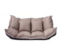 YKMYXZ sofá pequeño, Sofá Perezoso Ajustable, sofá Cama de Suelo de 42 Posiciones, colchón de Suelo de 160x112cm for Sala de Estar y Dormitorio(Grey)