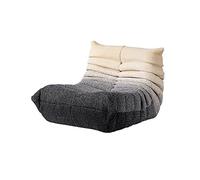YKMYXZ sofá pequeño， Sofá Perezoso Caterpillar de Punto Degradado, sillón Perezoso Moderno y Minimalista for Sala de Estar con balcón, sillón Rojo de Red.(Black)