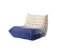 YKMYXZ sofá pequeño， Sofá Perezoso Caterpillar de Punto Degradado, sillón Perezoso Moderno y Minimalista for Sala de Estar con balcón, sillón Rojo de Red.(Blue)