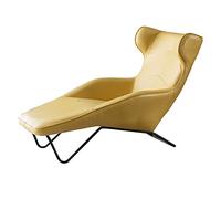 YKMYXZ sofá pequeño， Sofá Perezoso Minimalista Moderno, Silla Individual de Lujo con luz nórdica, Sala de Estar, Dormitorio, balcón, Chaise Longue(Yellow)
