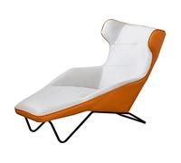 YKMYXZ sofá pequeño, Sofá Perezoso Minimalista Moderno, Silla Individual de Lujo con luz nórdica, Sala de Estar, Dormitorio, balcón, Chaise Longue(Orange)
