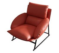 YKMYXZ sofá pequeño, Sofá Perezoso Simple y Moderno, sillón Individual de Lujo con luz nórdica, Adecuado for Sala de Estar, balcón, Chaise Longue(Rose Red)