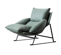 YKMYXZ sofá pequeño, Sofá Perezoso Simple y Moderno, sillón Individual de Lujo con luz nórdica, Adecuado for Sala de Estar, balcón, Chaise Longue(Green)