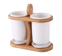 YKMYXZ, Soporte for utensilios de cocina, organizador de cubiertos con bandeja de drenaje y bloque de cuchillos.