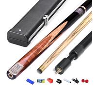 YKMYXZ Taco de Billar 9,5 mm/10 mm, Hecho a Mano, Color Negro, 8 Unidades, con Caja, 3/4