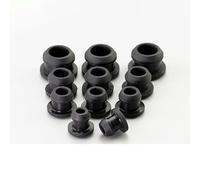 YKMYXZ, Tapones de goma de silicona de 2,5 a 50,106 mm, 10 unidades (negro, A 14 mm)