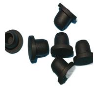 YKMYXZ, Tapones de silicona para gotas de polvo de 10 a 29 mm, tapones de goma de silicona negra a presión, tapas de agujero para juntas (20 unidades, 23 mm)