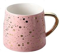 YKMYXZ taza, Taza de café, taza leche, limón, artículos for el hogar, té con patrón cielo estrellado, tazas simples y creativas, regalo único(Roze)