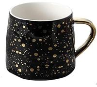 YKMYXZ taza, Taza de café, taza leche, limón, artículos for el hogar, té con patrón cielo estrellado, tazas simples y creativas, regalo único(Black)