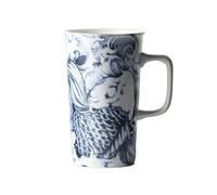 YKMYXZ taza, Taza de cerámica gran capacidad 500 ml con diseño personalizado for desayuno familiar, taza leche(Grey)