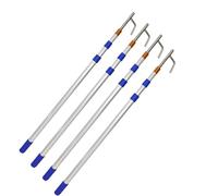 YKMYXZ, Varillas de extensión compactas y versátiles de Alta Resistencia for Camiones, Carga, autocaravanas, Patios, garajes y Equipos de navegación (400 cm)(4 Pack,(13.1ft) 400cm)