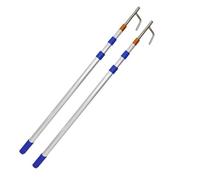 YKMYXZ, Varillas de extensión compactas y versátiles de Alta Resistencia for Camiones, Carga, autocaravanas, Patios, garajes y Equipos de navegación (400 cm)(2 Pack,(9.8ft) 300cm)