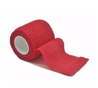 YKMYXZ, Vendaje elástico autoadhesivo deportivo de 4,8 m, colorido, for rodilleras, dedos, tobillos, palmas y hombros.(Red,2.5cm X 4.8m)