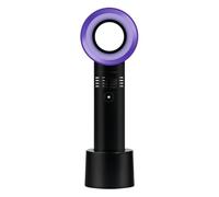 YKMYXZ Ventilador sin aspas recargable por USB, miniventilador portátil de mano, dispositivos electrónicos, dispositivos inteligentes, ventilador USB de escritorio for el hogar(Black)