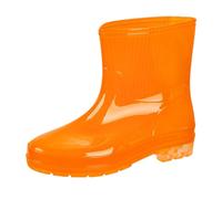YKPAVV Botas de lluvia para mujer y mujer, botas de lluvia altas para pantorrillas, botas de jardín monocolor, zapatos de jardín, cómodas, botas de trabajo, zapatos de mujer, zapatos de mujer, zapatos