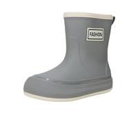 YKPAVV Zapatos de baloncesto para mujer, botas de lluvia para mujer, botas de lluvia cortas para mujer y zapatos de jardín, zapatos duplex para mujer, originales, gris, 39 EU