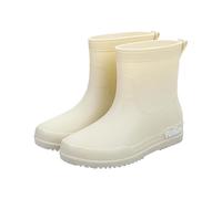 YKPAVV Zapatos de lluvia para mujer, zapatos casuales, botines cortos, moda al aire libre, zapatos casuales, zapatos de plataforma para mujer, beige, 39 EU