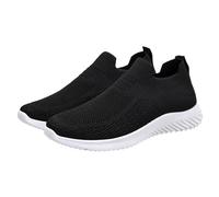 YKPAVV Zapatos de negocios Botines para hombre Zapatillas cómodas y transpirables para hombre con material exterior de malla para todos los días Zapatos Hombre sin cordones, Negro , 41 EU