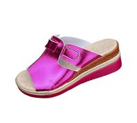 YKPAVV Zapatos Mujer Amarillo 39 Sandalias de Plataforma de Verano para Mujer con Puntera Abierta y Tiras Sandalias de Plataforma con Suela Gruesa y Tacón Boca de Mujer 41, Rosa intenso., 43 EU