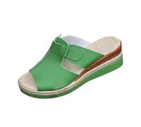 YKPAVV Zapatos Mujer Amarillo 39 Sandalias de Plataforma de Verano para Mujer con Puntera Abierta y Tiras Sandalias de Plataforma con Suela Gruesa y Tacón Boca de Mujer 41, verde, 38 EU
