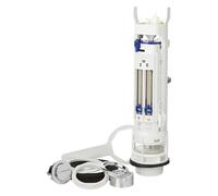 YKRWMJAQC Válvula De Entrada De Inodoro, Compatible con Geberit 282.350.21.2 Impuls 290, Válvula De Doble Descarga, Botón Cromado