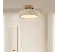YKSJDFH Lámpara de Techo de travertino Amarillo WABI-Sabi - Lámparas de Techo de Montaje Empotrado de Piedra Natural Lámpara de Techo rústica LED Dormitorio, Sala de Estar, Pasillo o isl