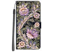 YKTO Flip Cartera Pintado Case para Nokia G20/G10 Patrón PU Cuero Funda,Cubierta de Ranuras para Tarjetas,Caja de Soporte con Cierre Magnético Caso Teléfono,Glicinia Morada