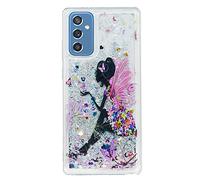 YKTO Fundas para OPPO A96 4G Glitter Arena Flowing Líquido Brillar Lentejuelas Carcasas Cristal Suave Silicona TPU Teléfono Trasera Protección Caso para OPPO A96 4G,Duendecillo