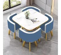 YKWLKJ Juego de Comedor Mesa Cuadrada y 4 Sillas, Mesa da Conferencias Recepción para Cocina, Comedor y Salón(DF-31)