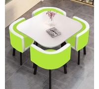 YKWLKJ Juego de Comedor Mesa Cuadrada y 4 Sillas, Mesa da Conferencias Recepción para Cocina, Comedor y Salón(DF38)