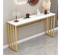 YKWLKJ Mesa Consola Recibidor Moderno, Mesas de Entrada Auxiliar para Salón Dormitorio Pasillo(Gold,100cm)