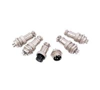 YKYNCJJT Conector de aviación Fijo GX16 a Conector Impermeable 10 Orificios(GX16-5P(Plug+Socket))