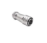 YKYNCJJT Conector Impermeable SF20 for Cables de Instrumentos y Equipos aviación Redondo Metal con Ajuste a presión(10-coreplug+squaresocket)