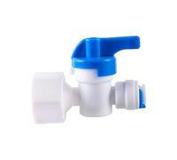 YKYNCJJT Purificador del Sistema de Filtro de ósmosis inversa 1/2 quot; Rosca Hembra a 1/4 quot; Válvula de Bola de Tubo, válvula purificadora de Agua de Cierre de conexión rápida, 1 Uds.
