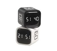 YKYNCJJT Temporizador con Sensor Giratorio, Temporizador Digital, Reloj Despertador Cuenta Regresiva Manual, mecánico for cocinar, Ducha, Estudio, cronómetro(Noir)