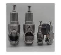 YKYNCJJT Válvula Reductora de presión de Agua de Acero Inoxidable 304 con manómetro DN15-DN50. Válvulas reguladoras/Reductoras/Alivio de presión de Agua.(with Pressure Gauge,DN15)