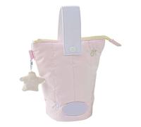Ykz244 - Estuche para lápices vertical suave, plegable, color invierno, Pink, 18 cm