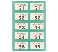 YLAB Libro de Tombola Verde, Entradas 1-1000, Perforado, Numeración de Seguridad, Recaudación de Fondos, Ceremonias de Premios, Vestuario, Eventos