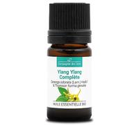 YLANG YLANG COMPLETO - 5 mL - Aceite Esencial Orgánico de Calidad Superior - 100% Puro, Natural, Quimiotipado y Certificado AB